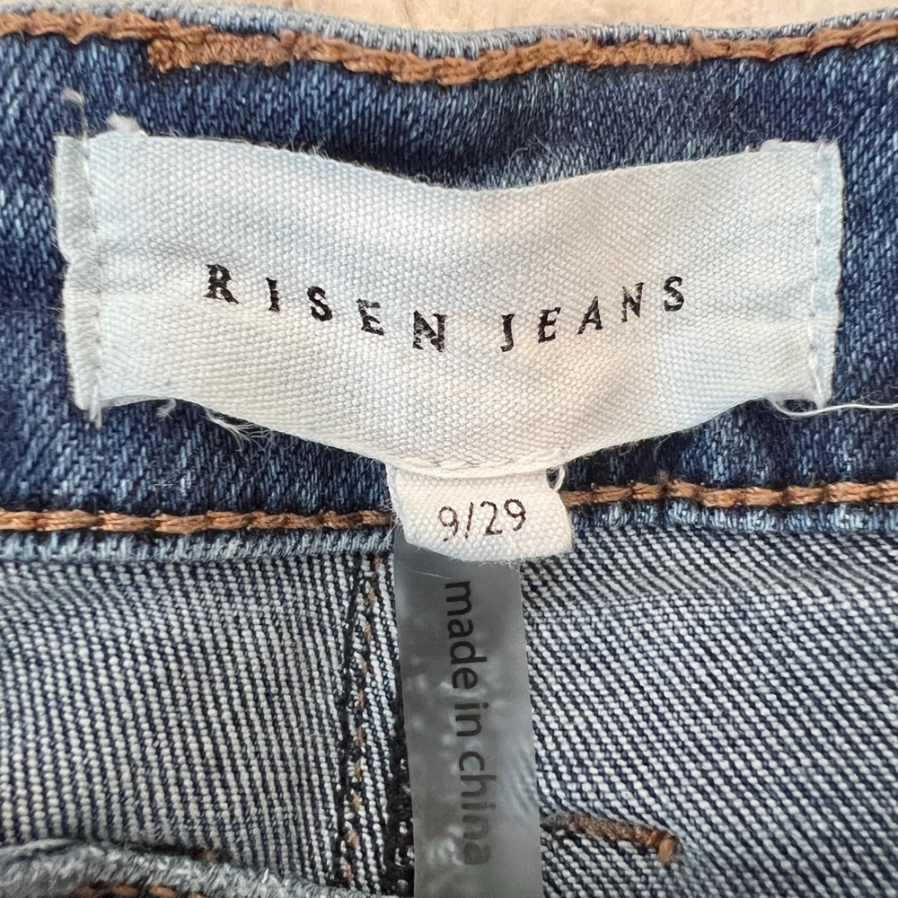 Risen distressed wide leg flare jeans - Picture 2 of 5